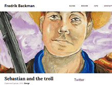 Tablet Screenshot of fredrikbackman.com